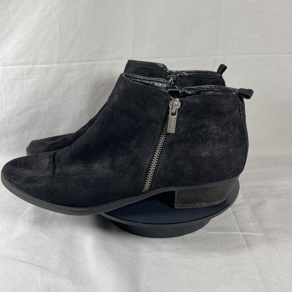 Carlos by‎ Carlos Santana Black Multiple Zipper Ankle Booties Women's Size 11 - Picture 3 of 6